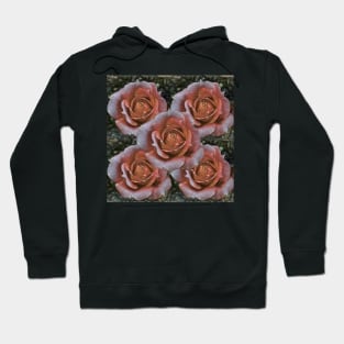 Peach rose art Hoodie